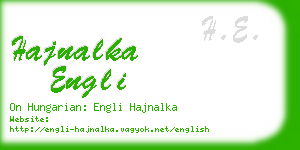 hajnalka engli business card